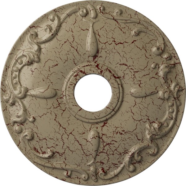 Ekena Millwork Kent Ceiling Medallion (Fits Canopies up to 5"), 18"OD x 3 1/2"ID x 1 1/4"P, Gobi Desert Crackle CM18KEGDC - main